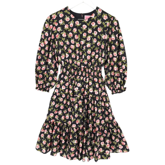 Kate Spade Ditsy Roses Flirt Smocked Dress - Picture 3 of 10